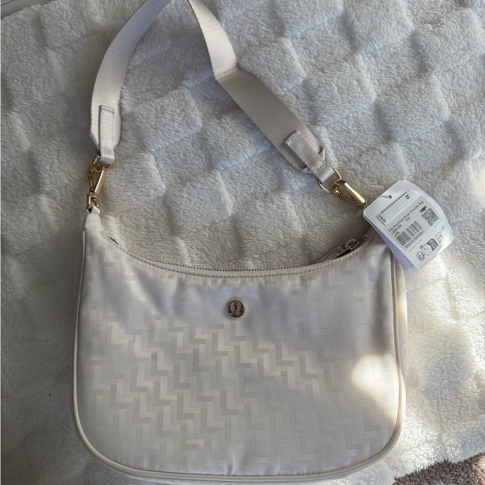 Lululemon Athletica Cream Shoulder Bag